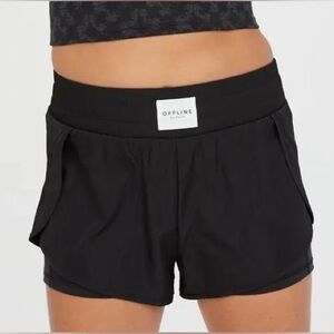 Aerie OFFLINE Women’s Black Skort Size Large Casual Active